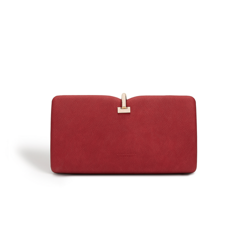 Allegro Red Vegan Clutch Bag