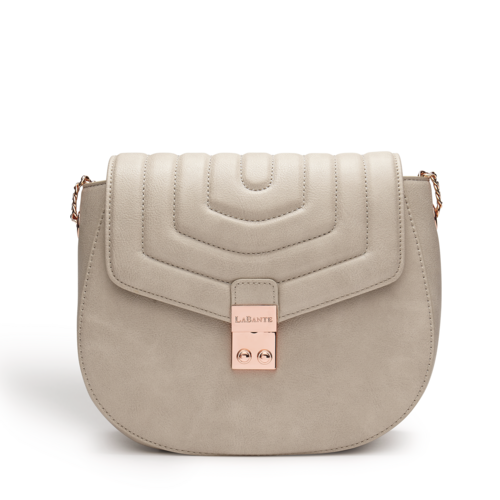Courtney Grey Quilt Vegan Cross-Body Bag