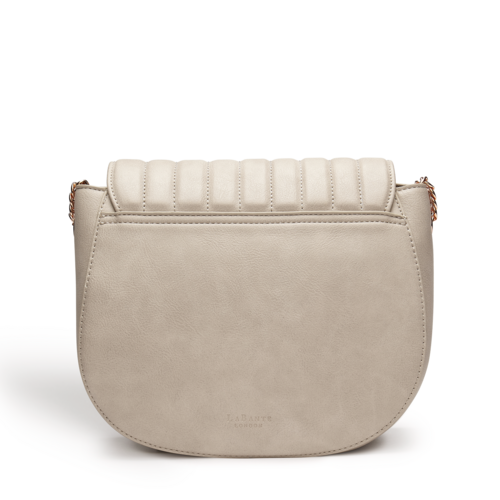 Courtney Grey Quilt Vegan Cross-Body Bag