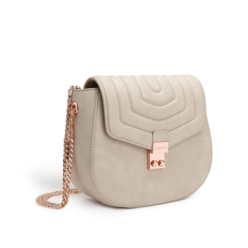 Courtney Grey Quilt Vegan Cross-Body Bag