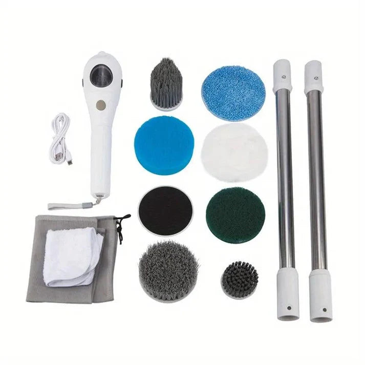 7-in-1 Rechargeable Rotating Electric Mop, Dual Voltage